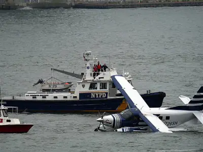 Eight Rescued After Seaplane Crashes into NYC's East River