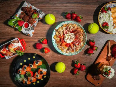 Wimbledon Stars Eat Cake on Pasta and Sushi for Breakfast