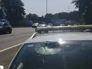 Bricks and Metal Poles Thrown on M4 in Newport Damage Two Cars Including Ambulance