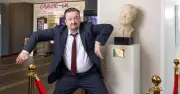 David Brent Sculpture Unveiled at Slough Premier Inn for The Office 25th Anniversary